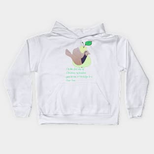 A Partridge in a Pear Tree Kids Hoodie